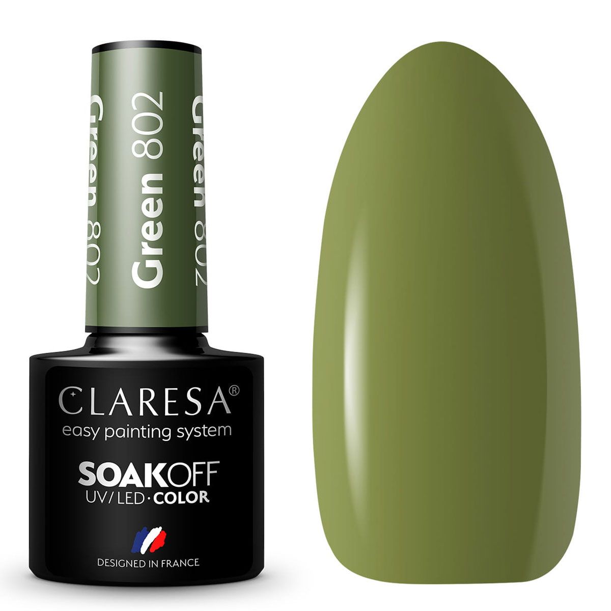 Clarisa Claresa UV ha guidato Gellak 5ml Green 802 Portami al fiume