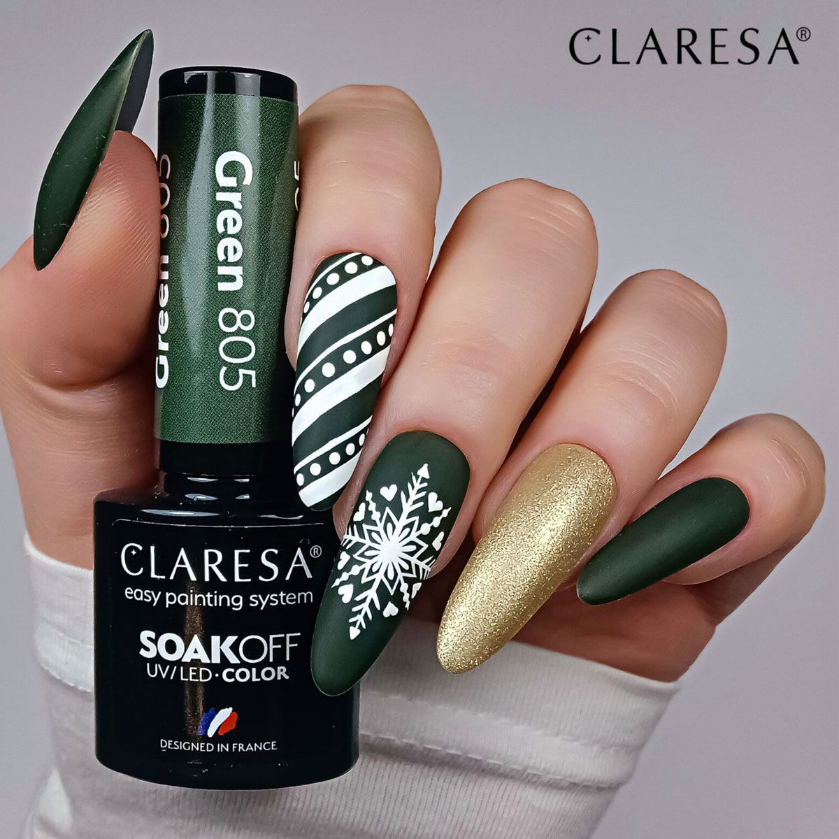 Claresa uv led gellak 5ml green 805 take me to the river