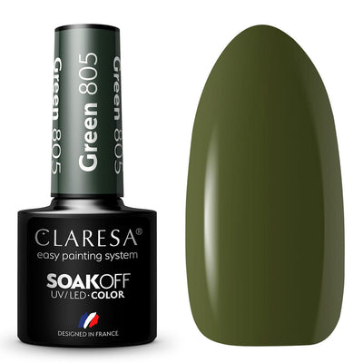 Clarisa Claresa UV ha guidato Gellak 5ml Green 805 Portami al fiume