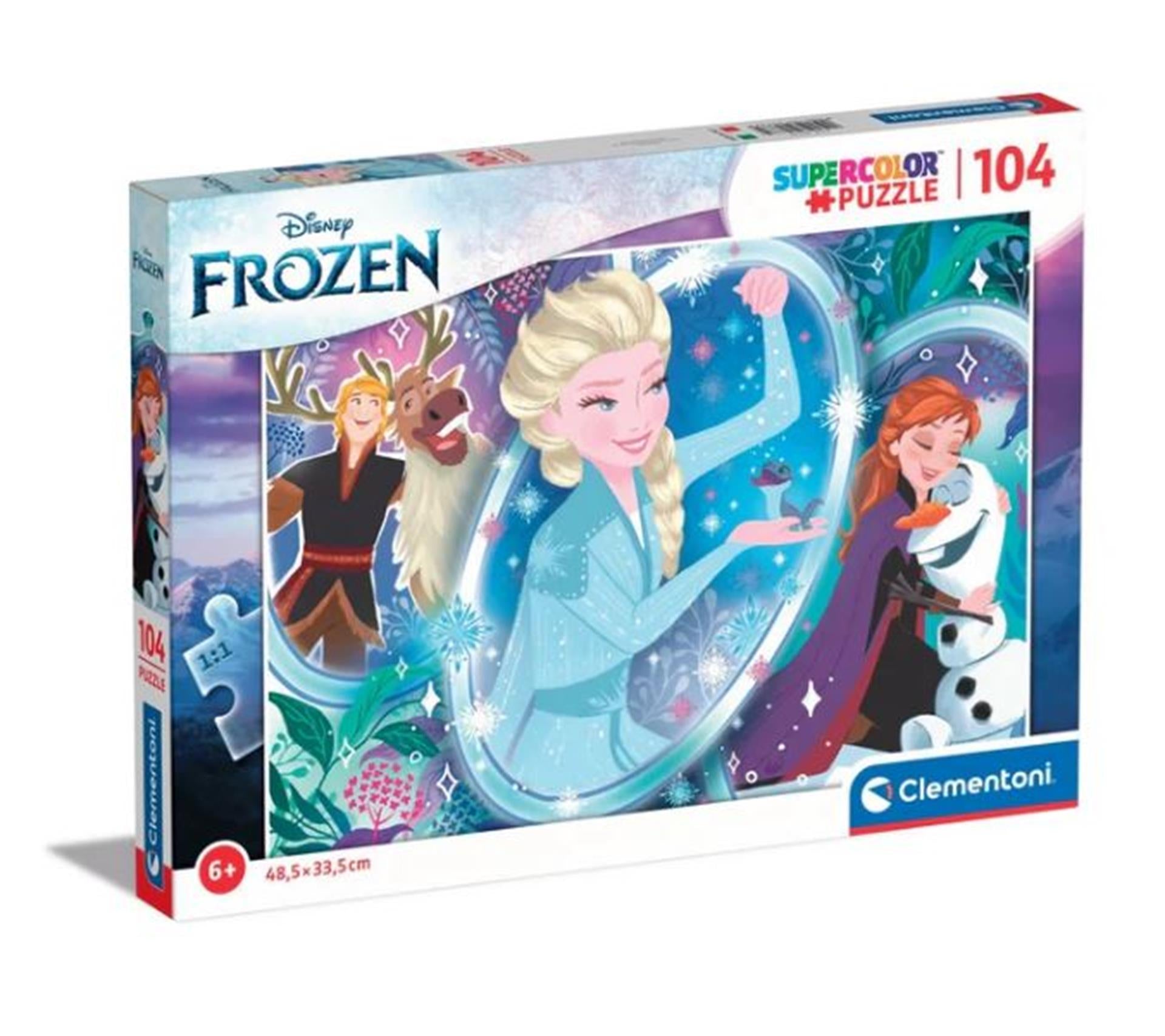 Clementoni Jigsaw Puzzle Super Color Frozen, 104º.