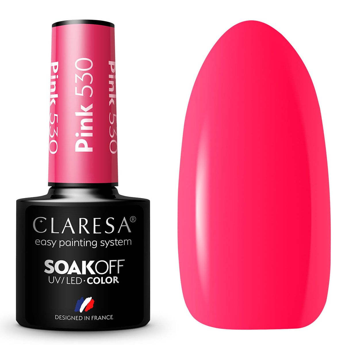 ClareSa Claresa UV LED Gellak 5ml Pink 530 Rainbow Explosion
