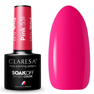 Claresa Esmalte en gel UV LED 5ml Rosa 531 Rainbow Explosion