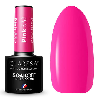 Claresa Claresa UV LED Gelak 5ml Pink 532 Sunny Garden