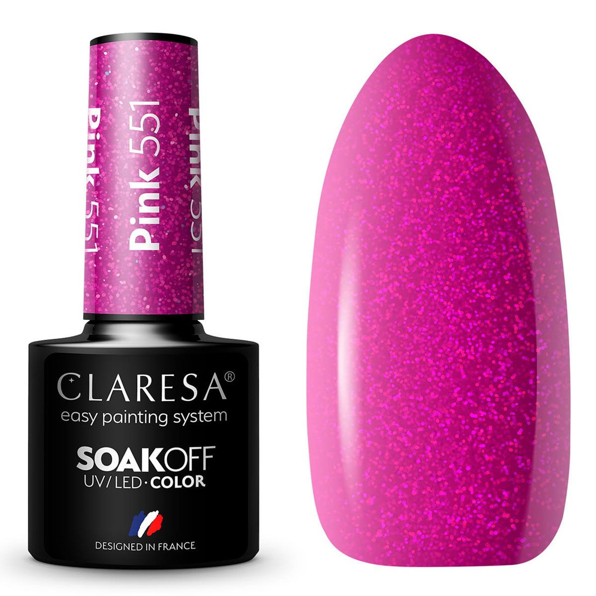 ClareSa Claresa UV LED Gellak 5ml Pink 551 Look