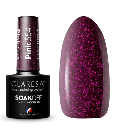 Claresa UV LED Gellak 5ml Pink 554 Tendi caldi