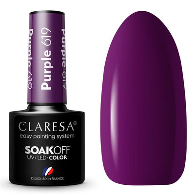 Claresa Claresa UV LED Gelak 5ml Purple 619 Bayas completas