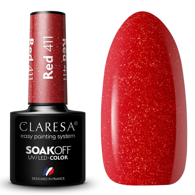 Claresa Claresa UV LED Gellak 5ml Red 411 Garden soleado