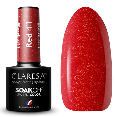 Claresa Claresa UV LED Gellak 5ml Red 411 Garden soleado