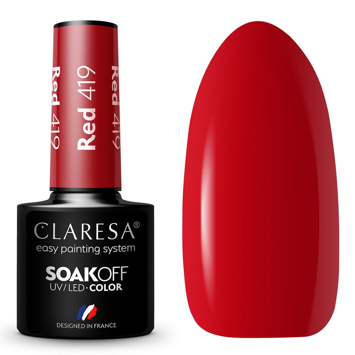 Claresa Claresa UV lideró a Gelak 5ml Red 419 sentimientos cálidos