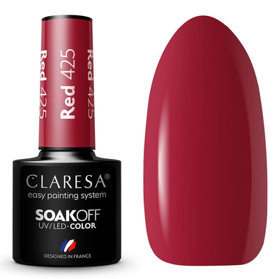 Claresa Claresa UV LED Gelak 5ml Red 425 Explosión de arcoiris