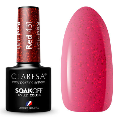 Claresa Claresa UV lideró a Gelak 5ml Red 431 sentimientos cálidos