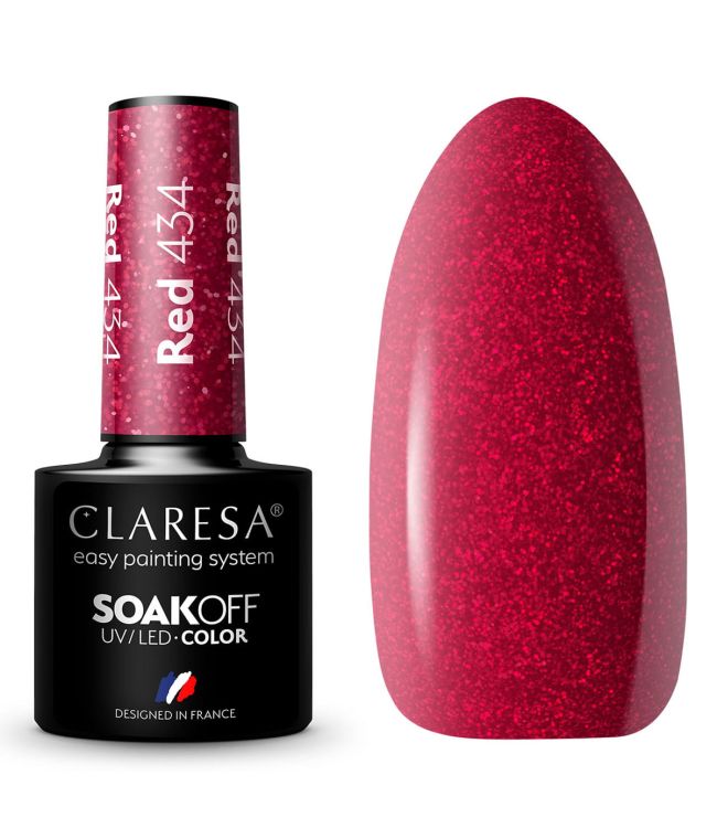 Claresa Claresa UV LED Gelak 5ml Rojo 434 Jardín soleado