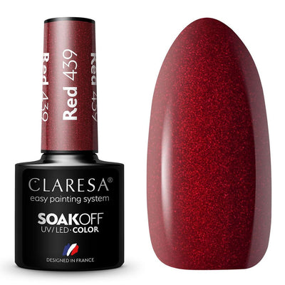 Clarisa Claresa UV ha guidato Gellak 5 ml rosso 439 sentimenti caldi