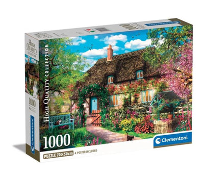 Puzzle di collezione di alta qualità Clementoni + poster la vecchia casa 1000 pezzi