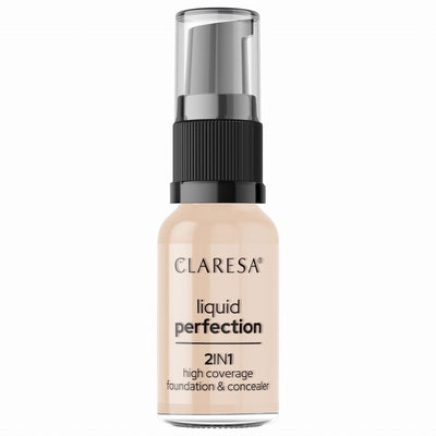 Claresa Claresa Liquid Perfection 2 in 1 Concettore e Fondazione 102 Medio caldo 18gr.
