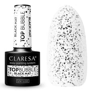 Claresa top coat bubble black mat no wipe 5ml - afbeelding 1
