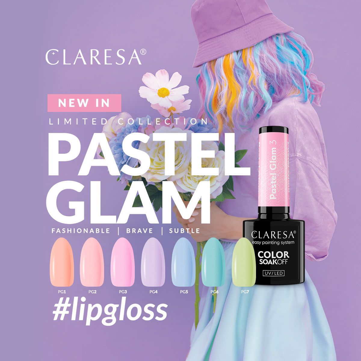 ClareSa Claresa UV LED Gellak 5ml Pastel Glam 7