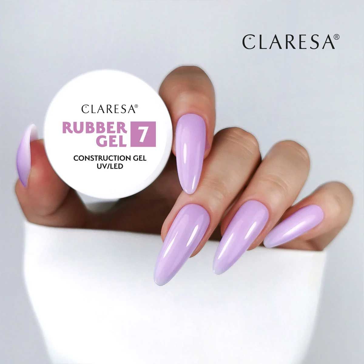 Claresa Claresa rubber gel 7 soft lilac 12gr.