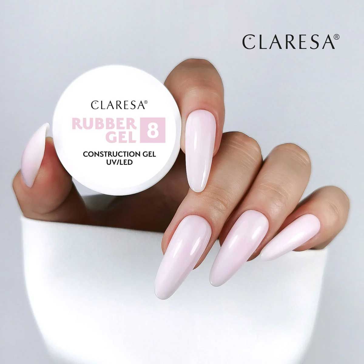 Claresa Claresa Gel in gomma 8 Ballerina Pink 90GR.