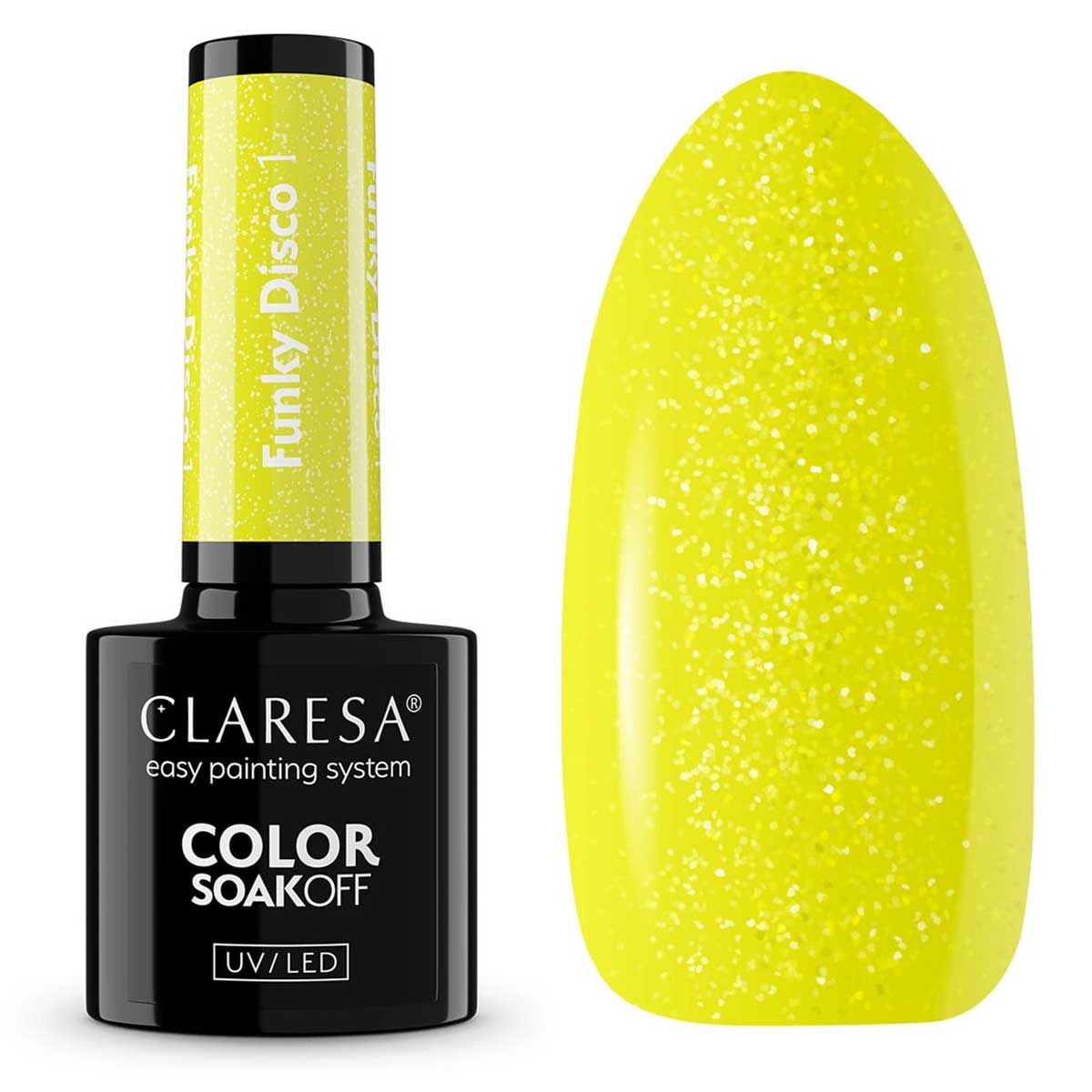 Claresa Claresa UV LED Gellak 5ml Funky Disco 1 Groove giallo
