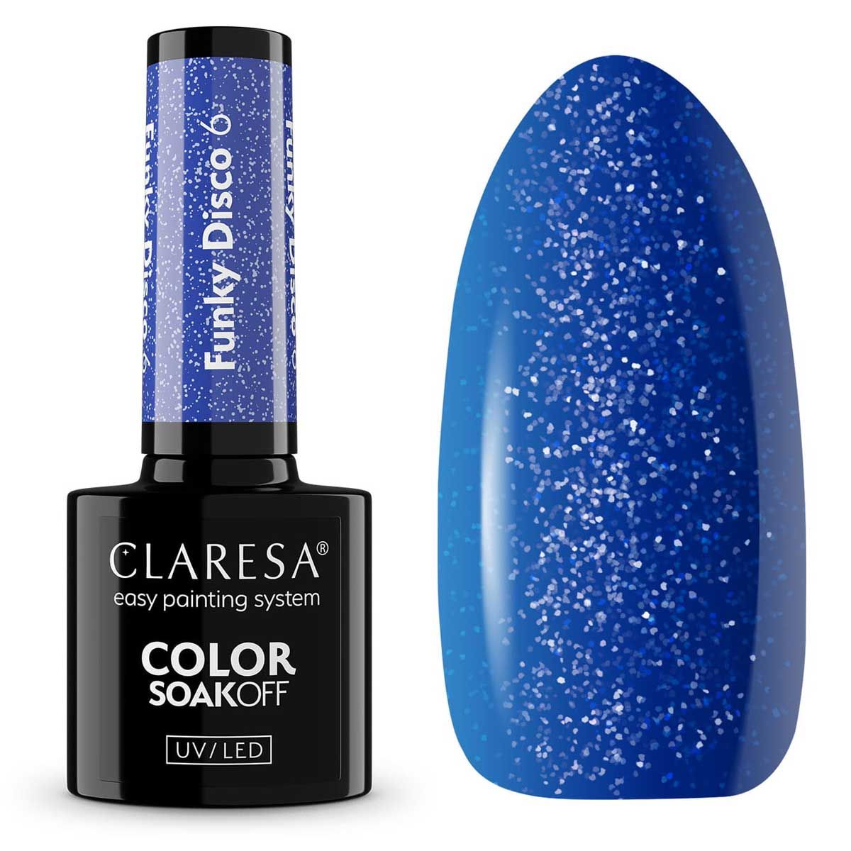CLALESA CLALESA UV LED Gellak 5ml Funky Disco 6 Beat
