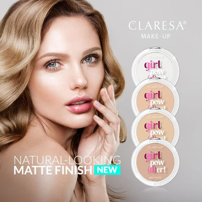 Claresa Claresa Girl Pow (D) er! Matt Fix Pressed Powder 02 Natural Beige 12gr.