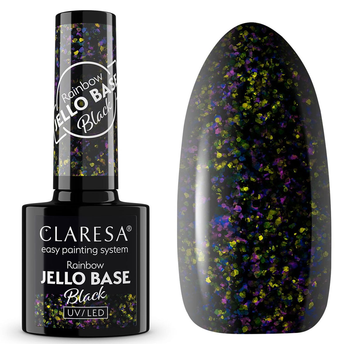 Claresa Claresa Rainbow Jello Base Coat nero 5ml