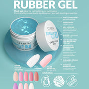 Claresa rubber gel 11 sparkle soft pink 12gr. - afbeelding 2
