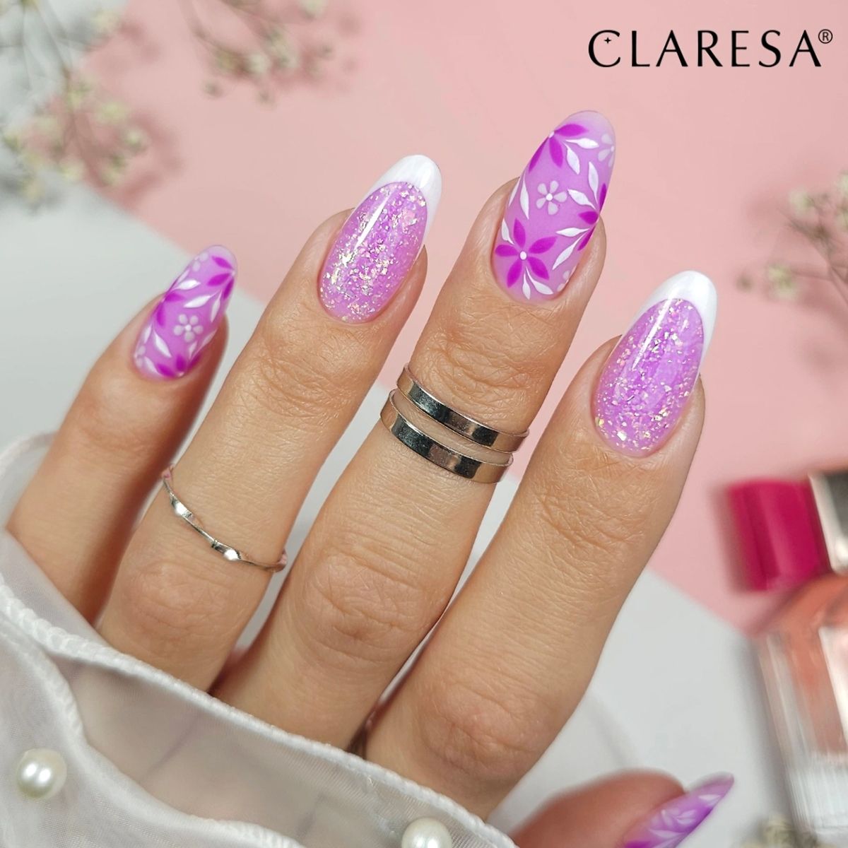 Pannello ClareSa Easy Gel Glitter Violet 5ml