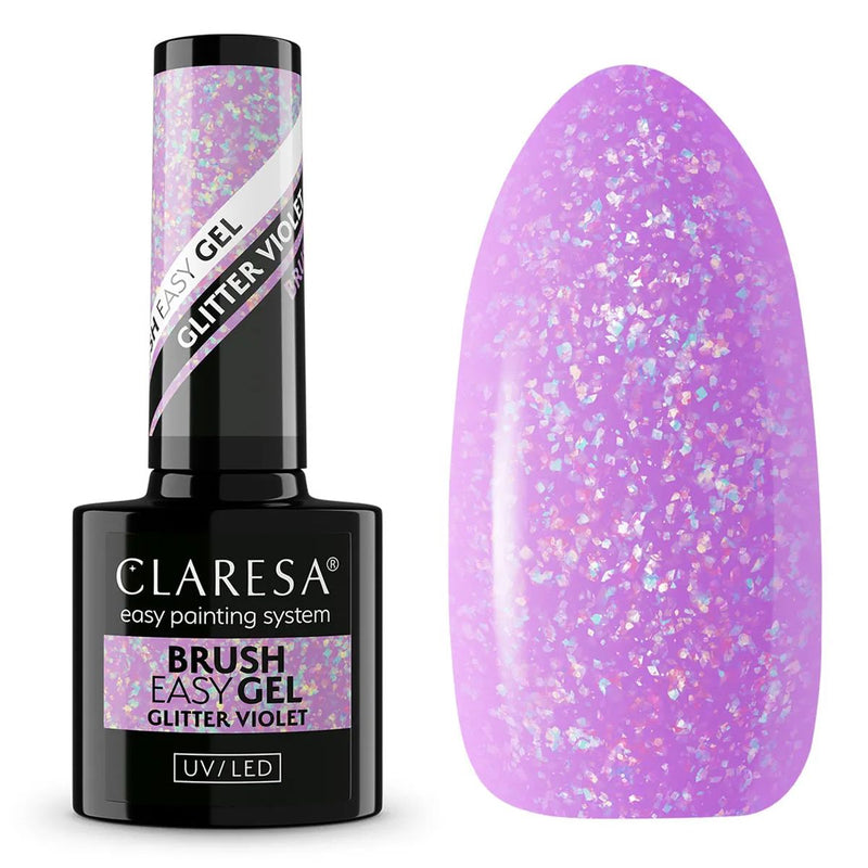 Pannello ClareSa Easy Gel Glitter Violet 5ml
