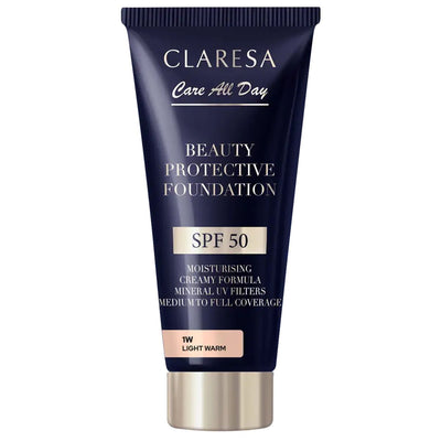 Clarisa Beauty Protective Foundation SPF 50 1W Light Warm 30ml