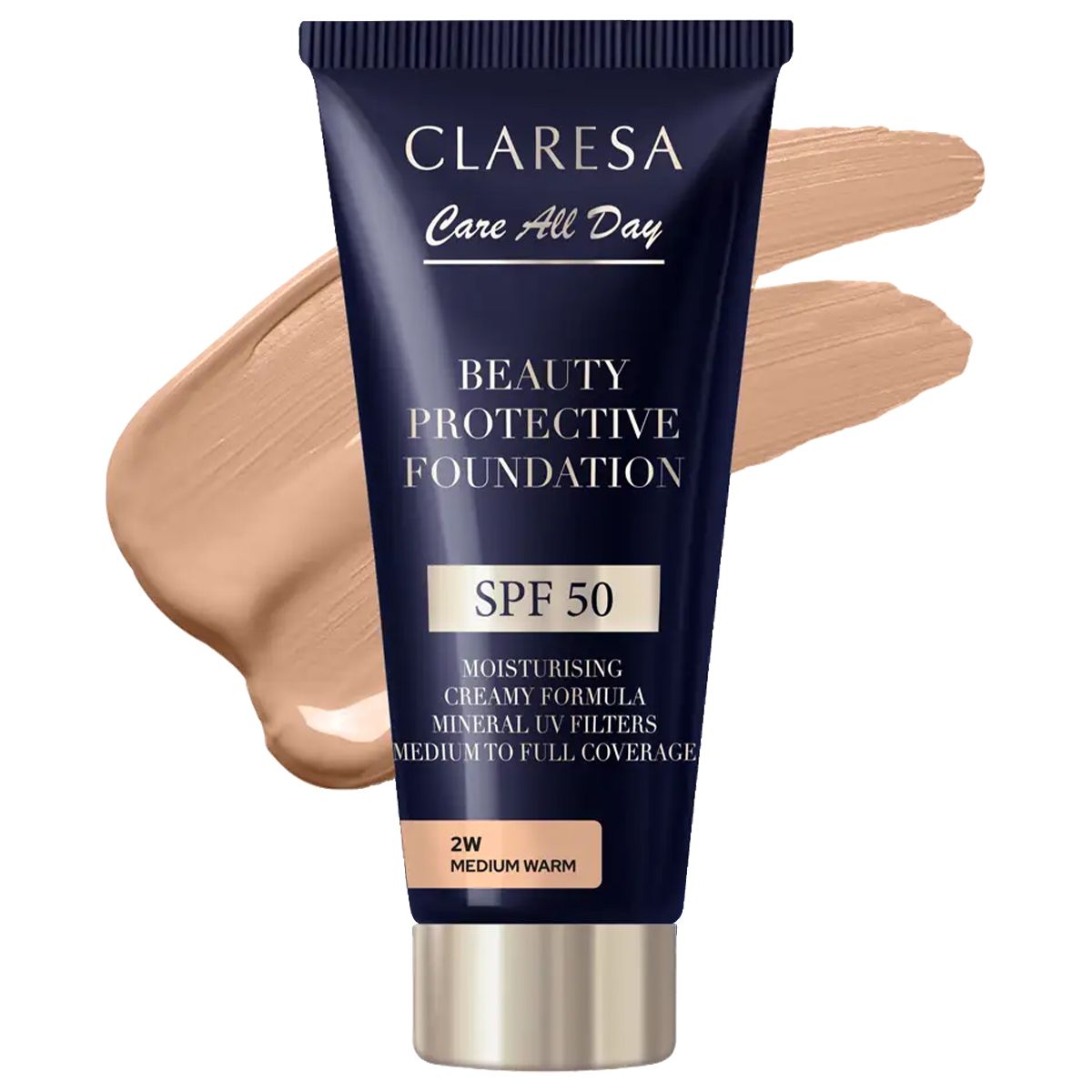 Clarisa Beauty Protective Foundation SPF 50 2W Medio caldo 30ml