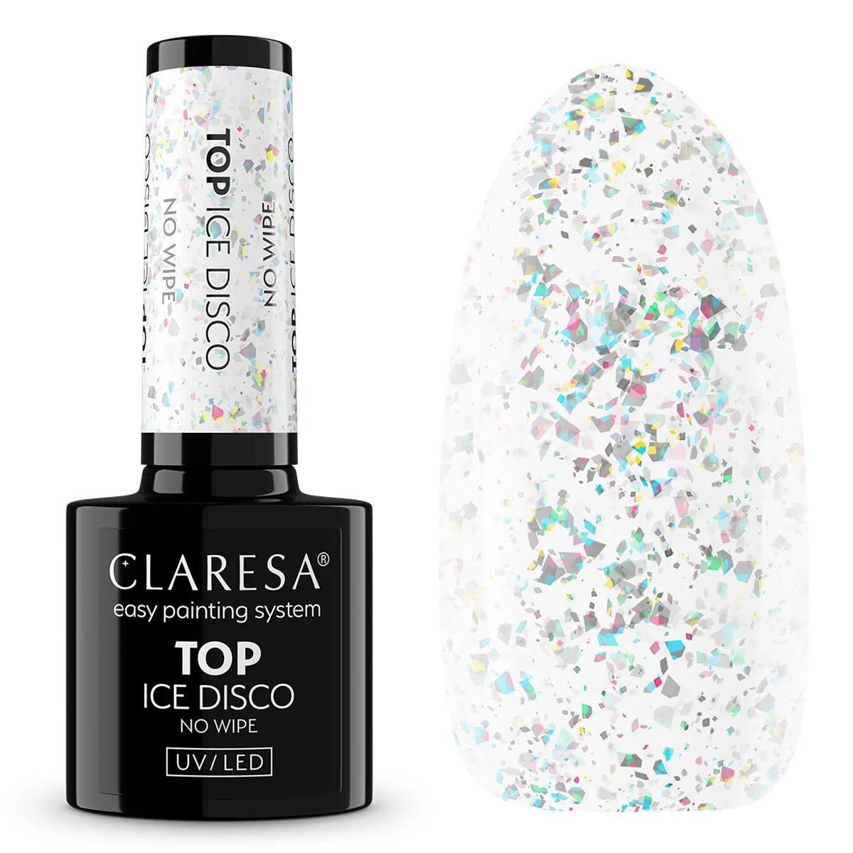 Claresa top coat sin toallita ice disco 5ml