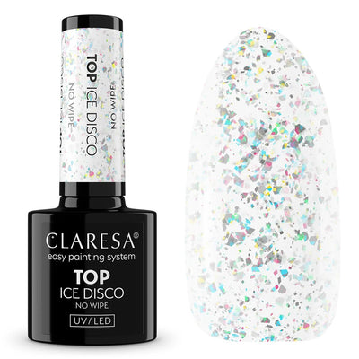 Claresa top coat sin toallita ice disco 5ml