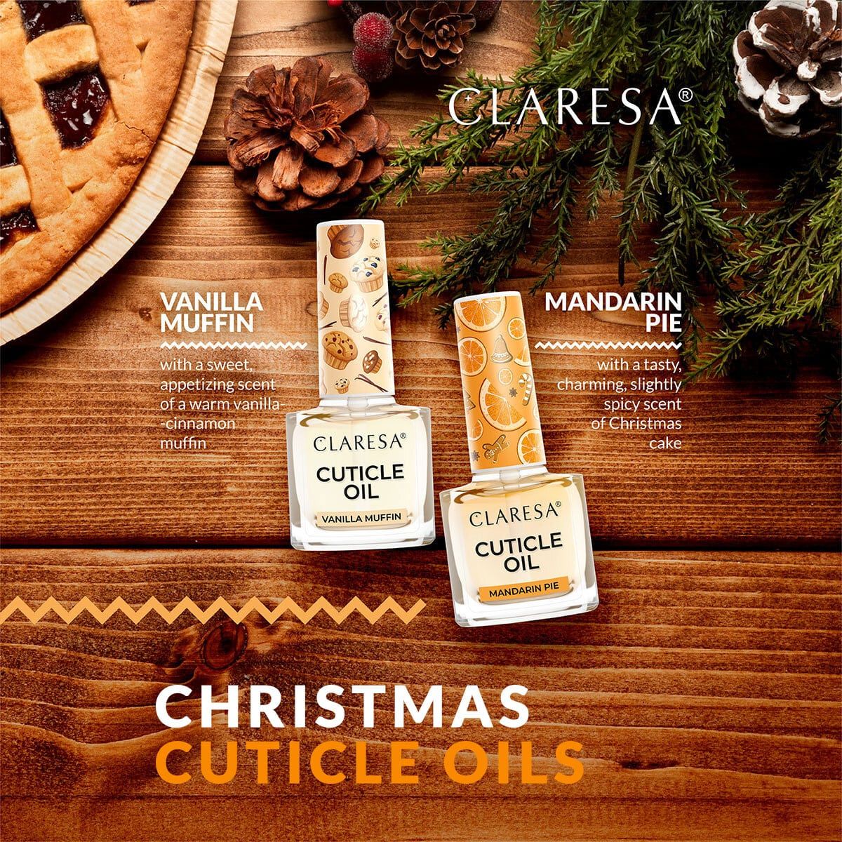 Claresa aceite para cutículas tarta de mandarina 5ml