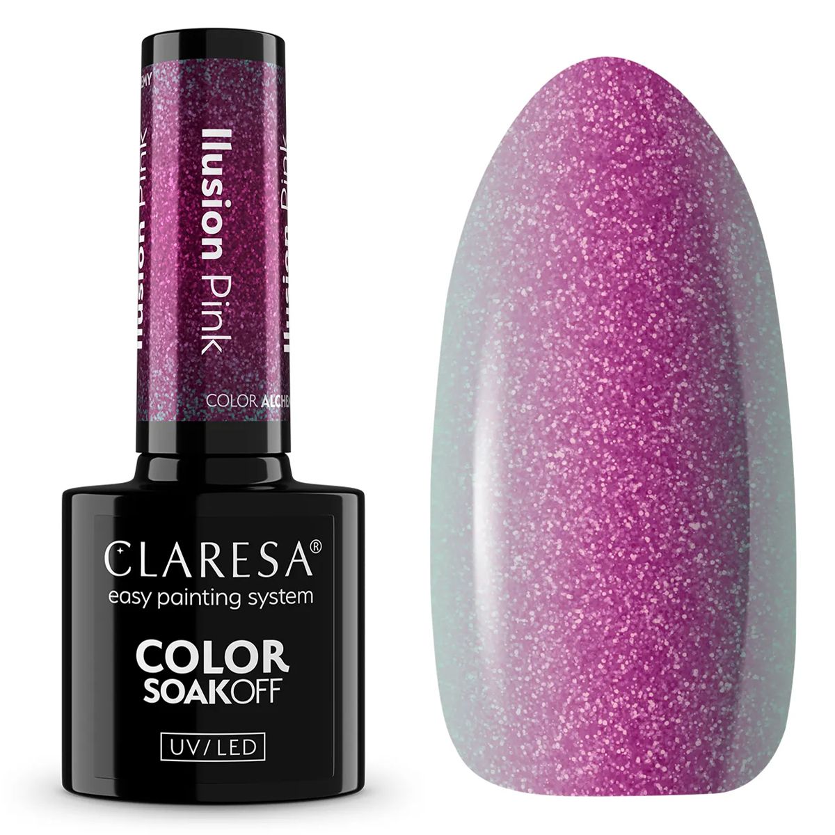 Smalto gel uv led Claresa 5ml color alchemy - rosa illusione