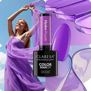Claresa uv led gellak 5ml color alchemy - hydro purple - afbeelding 3