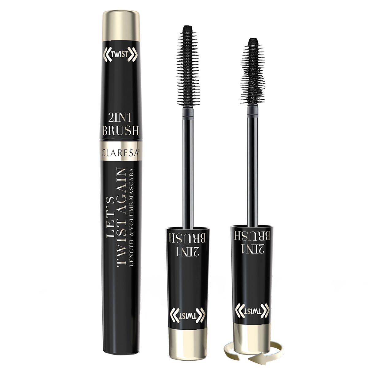 Claresa diamo ancora una svolta al mascara volume nero 2 in 1