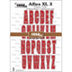 Crealies • alfies xl snijmallen no. 3 hoofdletters met schaduw