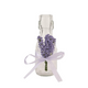 Clayre eef botella cristal lavanda ø6x13cm