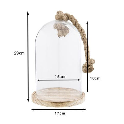 Clayre eef stolp 6gl2222 transparent 17x29 cm