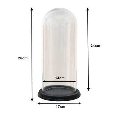 Clayre eef stolp 6gl3472 transparent 17x26 cm