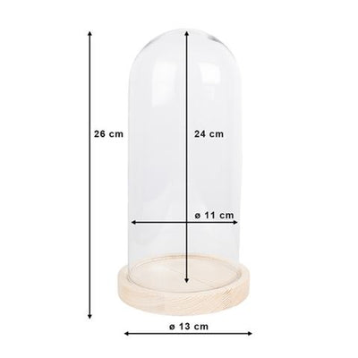 Clayre eef stolp 6gl4039 bruin 13x26 cm