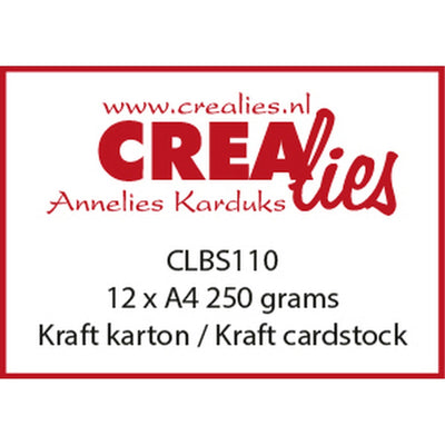 Crealies • cartoncino kraft 250 grammi 12pz