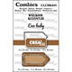 Crealies • combies stempelset baby 01: 2 teksten + 1 tag label