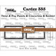 Crealies • paneles cardzz twist pop a7, mini sello de libro leporello