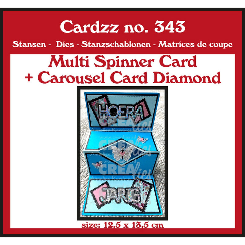 Crealies • dima di taglio card multi giro + card carosello wyber