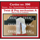 Crealies • troquel de corte twist pop en diagonal para 4 paneles