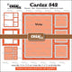 Crealies • intarsi cornice cardzz vicky (3 quadrati e 2 rettangoli)