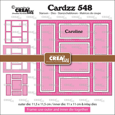 Crealies • marco cardzz con incrustaciones caroline